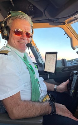Vliegen naar Griekenland vanuit de cockpit