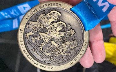 Athene 'the authentic' marathon medaille