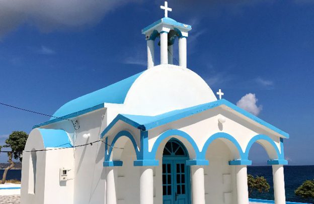 Pollonia kustplaats op Milos
