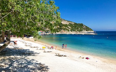 Agios Nikolaos beach in Noord Zakynthos