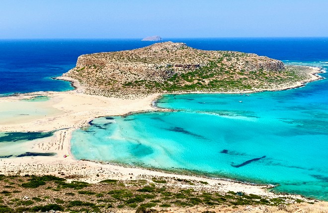 Lagune van Balos in West-Kreta