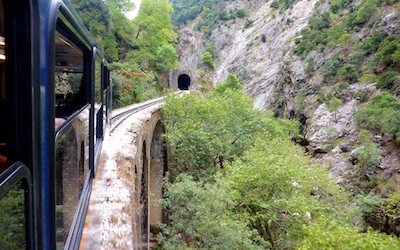 Diakofto railway op de Peloponnesos