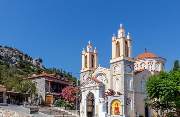 Bergdorp Siana op Rhodos