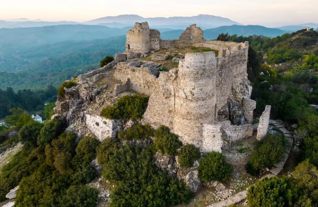 Asklipio op Rhodos het kasteel