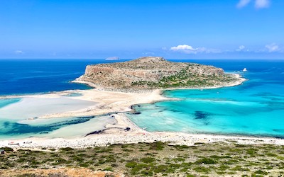 Balos beach uitzicht West Kreta