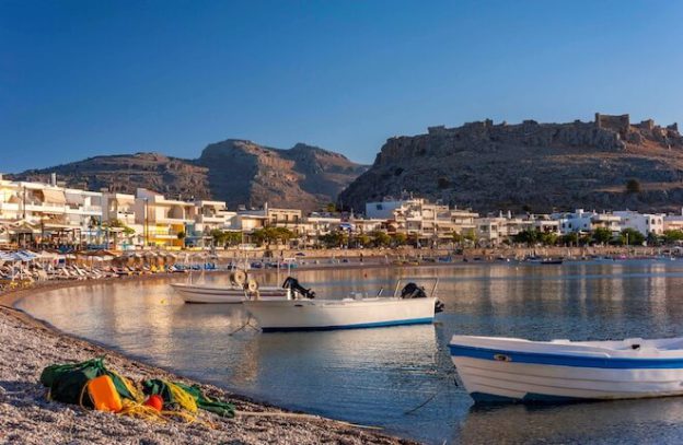 Charaki strand op Rhodos