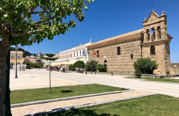 Solomos plein in Zakynthos stad