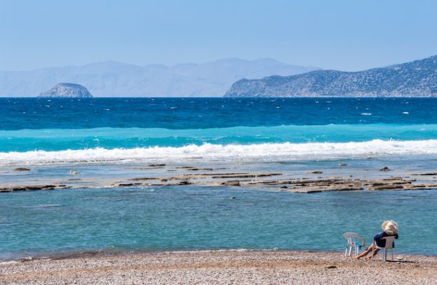 Limni beach in het zuiden van Rhodos