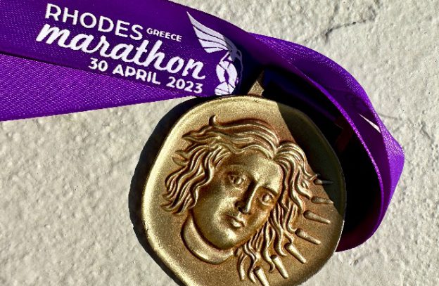Marathon van Rhodos 2023 medaille