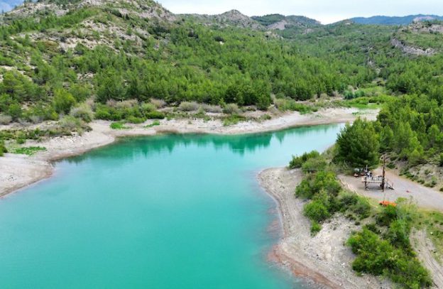 Apolakkia stuwmeer en natuur op Rhodos