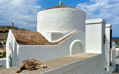 Kapel St George Pahimahiotis in Lindos op Rhodos