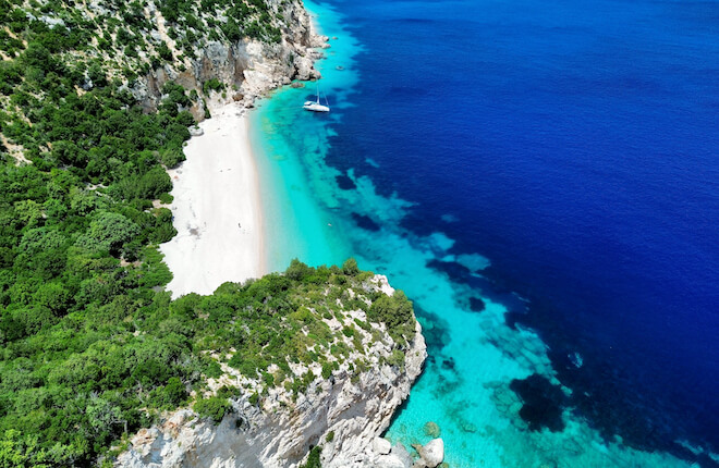 Amidi beach op Kefalonia Griekenland