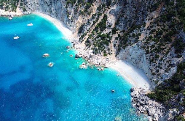 Afales stranden op Ithaki