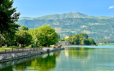 Ioannina meer voor Lake Run