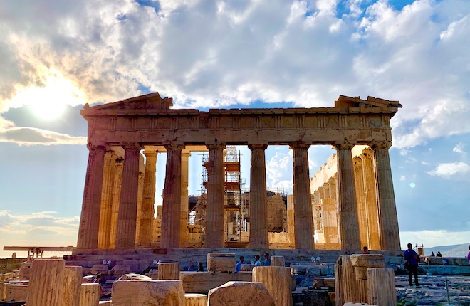 Op de Akropolis in Athene
