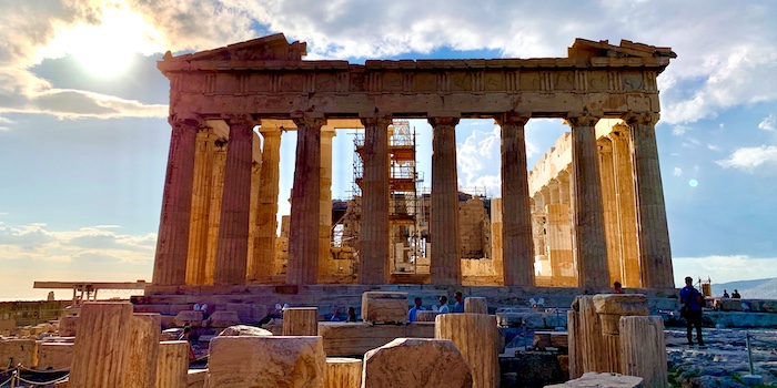 Parthenon op de Akropolis in Athene