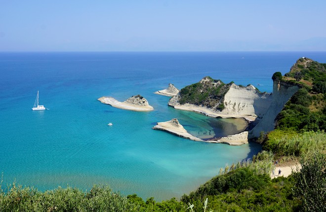 Cape Drastis tijdens Lefkas, Parga en Corfu vakantie