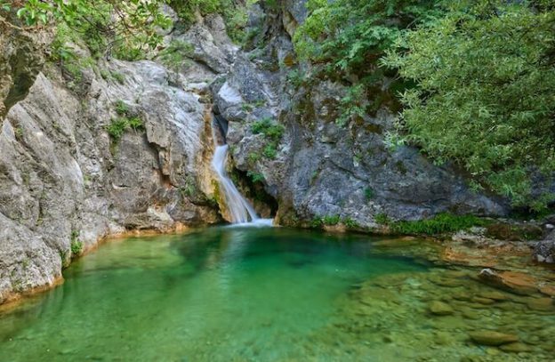 Rematos Orlia waterval in Olympus National Park