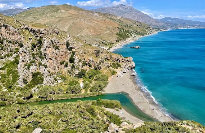 Preveli is één van de hotspots op Kreta zonder entreeprijs