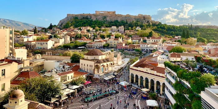 Populaire Athene uitzicht op Monastiraki