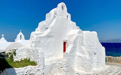 Mykonos-stad in Griekenland 2023