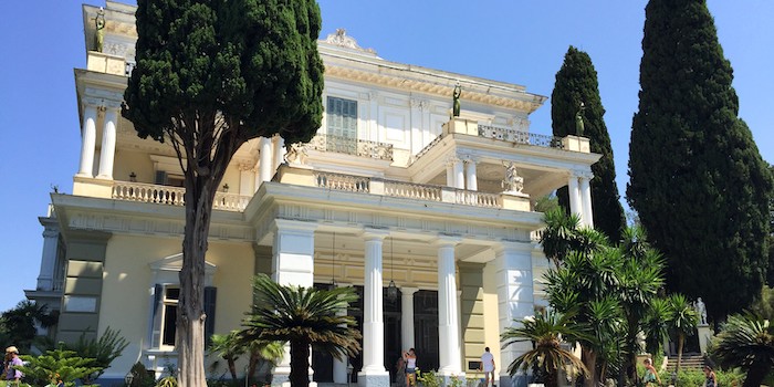Achilleion 'Paleis van Sissi' als filmlocatie op Corfu