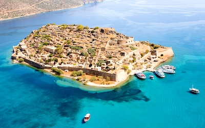 Spinalonga eiland op Oost-Kreta