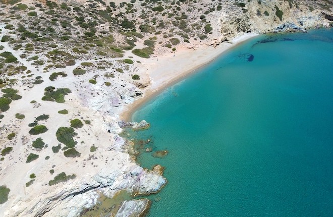 Erimoupoli beach in het oosten van Kreta