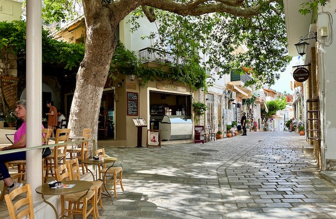 Kritsa dorpsplein op Kreta