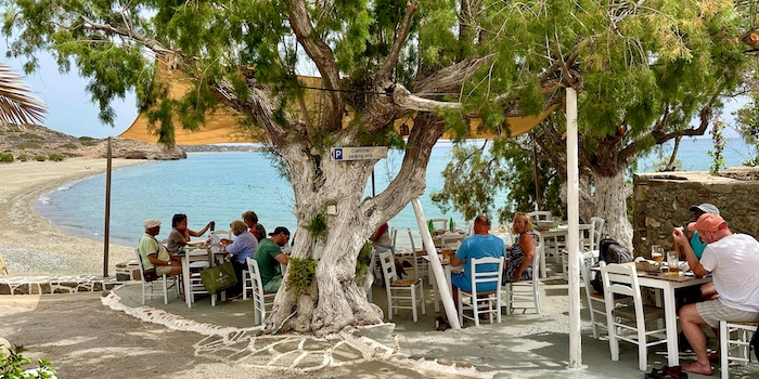 Diaskari taverne bij Makrigialos in Oost Kreta