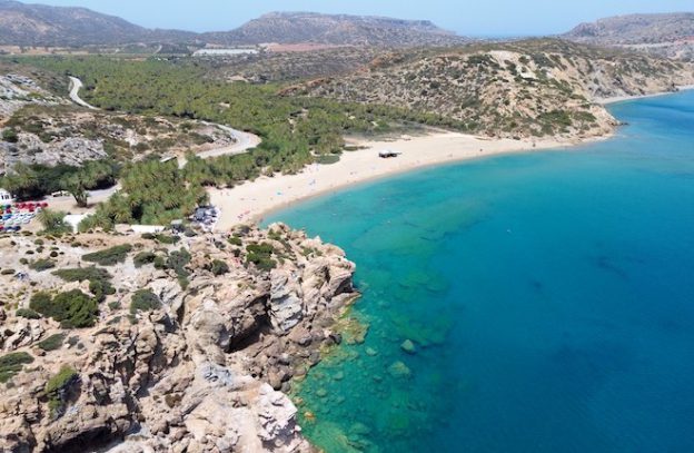 Vai beach bij de mooiste stranden van Oost-Kreta
