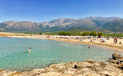 Potamos beach bij Malia op Kreta