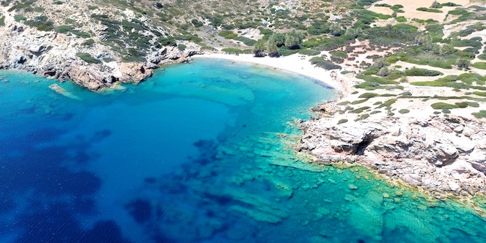 Itanos beach in het verre oosten van Kreta