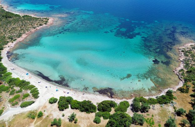 Chrissi Ammos beach op Lesbos eiland
