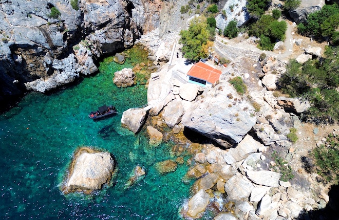 Panagia Krifti kapel in Zuid-Lesbos