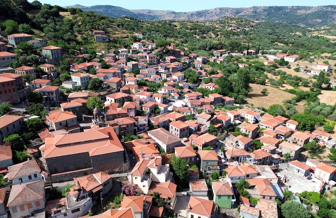 Vatousa dorp op Lesbos