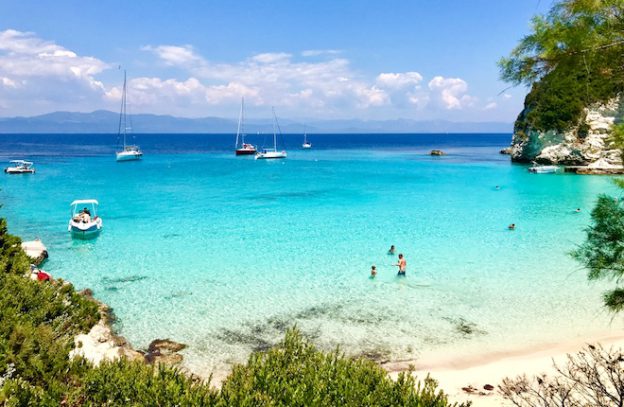 Magisch strand op Anti Paxos eiland