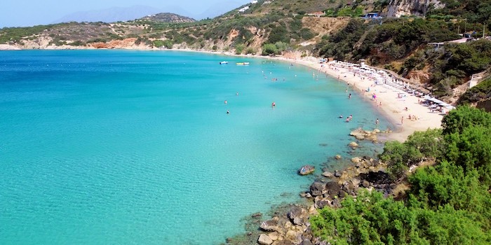 Voulisma beach bij Agios Nikolaos op Kreta