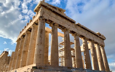 Parthenon op de Akropolis in Athene