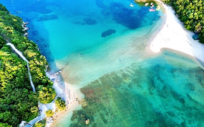 Bella Vraka beach op Epirus in Griekenland