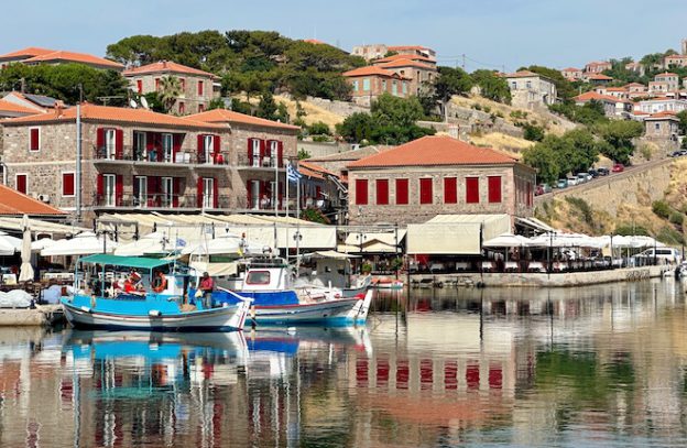 Molyvos op Lesbos Griekenland