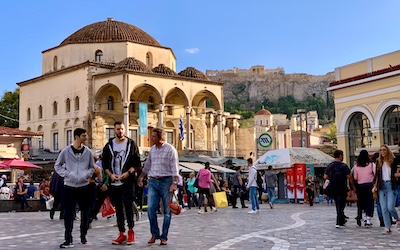 Monastiraki plein in centrum Athene