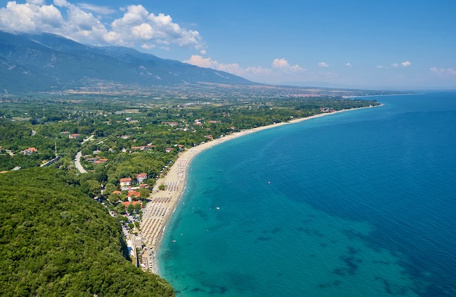 Panteleimonas beach aan de Olympus Riviera