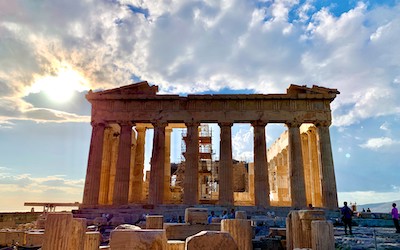 Parthenon op de Akropolis in Athene