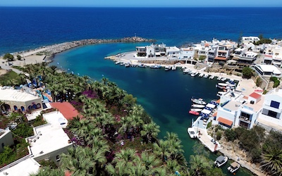 Haven van Sissi op eiland Kreta