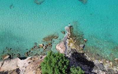 Fraaie kust bij Voulisma beach op Kreta