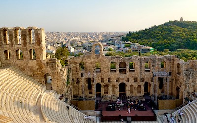 Herodes Atticus theater in Athene