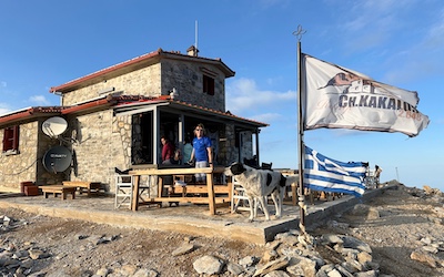 Berghut Kakkalos op Mount Olympus in Pieria