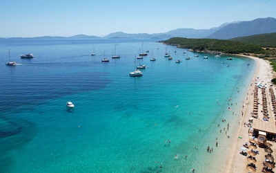 Vathyavali Beach bij Paleros