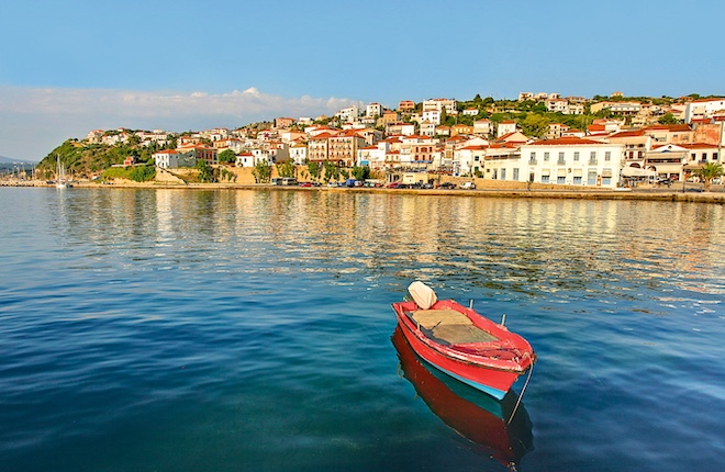 Pylos op de Peloponnesos in Griekenland